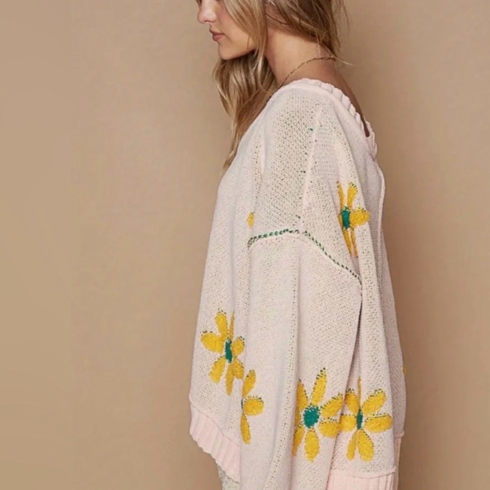 POL Floral Pink Sweater NWT - Picture 2 of 3